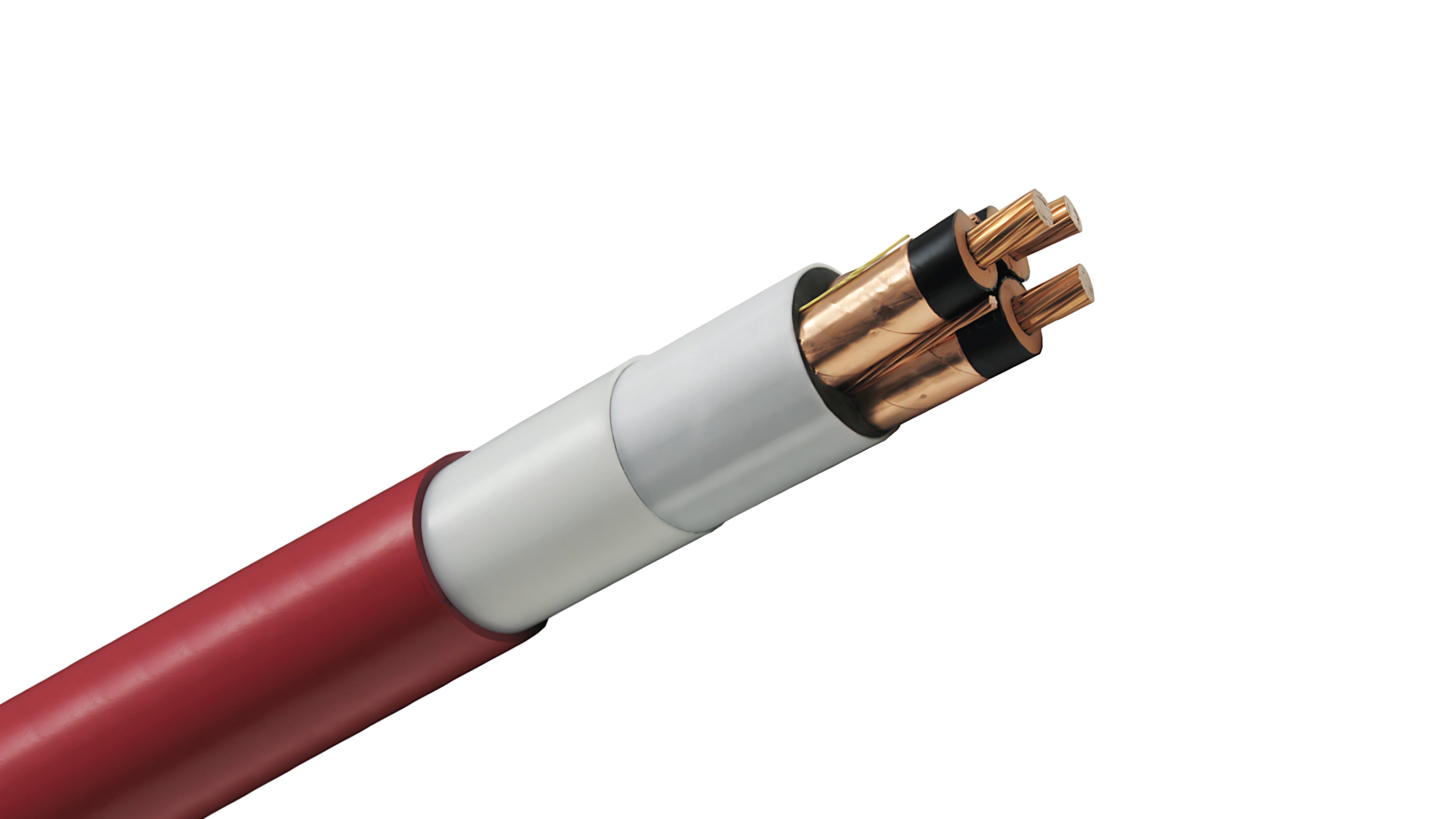Prysmian Airguard 2/0 3C 5kV Power Cable, MV-105 Armored, EPR Insulation, 133% Insulation Level, Industrial Rated.