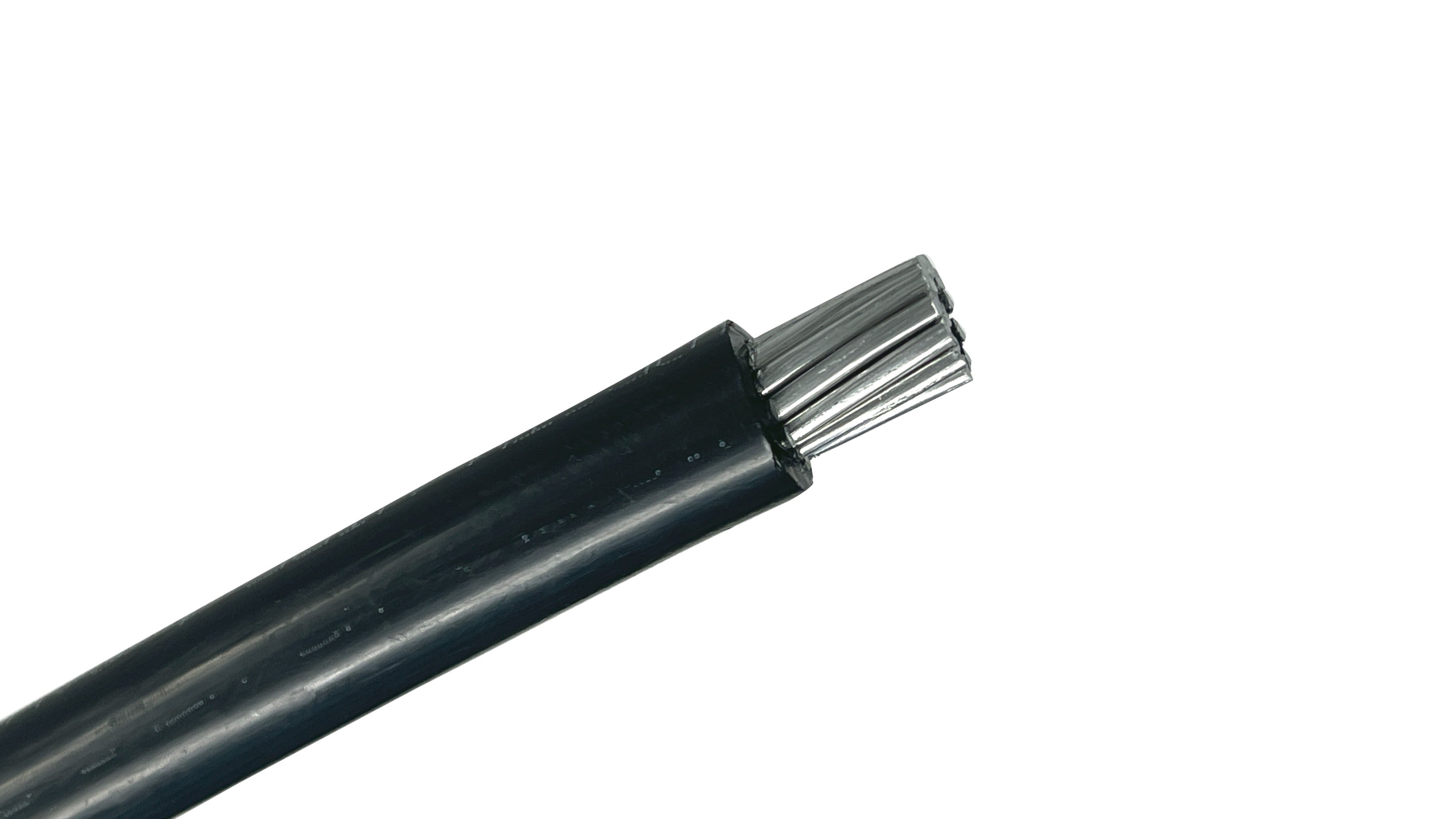 3/0 AWG Tufts Aluminum URD Cable, 600V Secondary Underground Distribution, XLPE Insulation, Direct Burial Rated Feeder.
